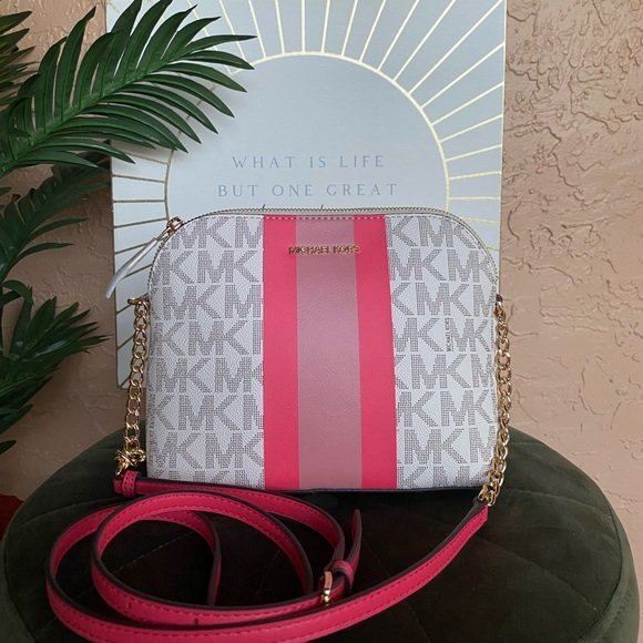 Michael Kors Handbags - NWT Michael Kors Barbie pink large crossbody